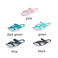 Original Dosreal Women Slippers Summer 2020 Women Slides Home Fashion Jelly Shoes Female Soft Sole Slip On Women Sandals Flat Casual Shoe