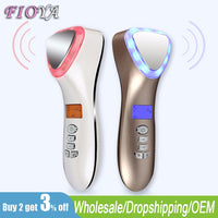 Ultrasonic Cryotherapy LED Hot Cold Hammer Facial Lifting Vibration Massager Face Body Spa Import Export Ion Beauty Equipment