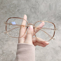 Original 2021 Trends Anti Blue Light Oversized Glasses Computer Women Blue Blocking Gaming  Men Transparen Eyeglasses Spectacles Frame