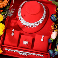 Original GODKI Luxury Princess 2PCS Tassels Statement Jewelry Set For Women Wedding Party Full Cubic Zircon Dubai Bridal jewelry Set Gift