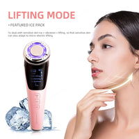 7in1 EMS Facial Massager RF therapy Sonic Hot Cool Treatment Skin Care Face Lifting Tighten Sonic Massage Beauty Device