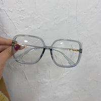 Original New Fashion Vintage Clear Square Glasses Frame Women Brand Designer Fresh Big Transparent Eyeglasses Female Optical Spectacles