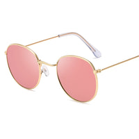 DYTYMJ - Original Small Round Sunglasses Women Brand Designer Retro Glasses Women Mirror Eyeglasses Women/Men Vintage Oculos De Sol Gafas