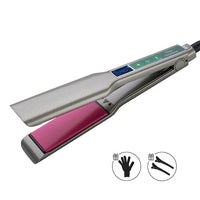 Professional Hair Straightener Curler Wide Plate Ceramic Hair Flat Irons Keratin Treatment 230℃ MCH Fast Heating Salon Styler