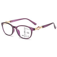 Original New Fashion Progressive Multifocal Reading Glasses Women Anti-blue Light Eyeglasses Prescription Spectacles Diopter +1.0to+4.0