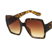 Original 2022 Large Frame Square Sunglasses Women Luxury Brand Designer Oversized Eyeglasses Vintage Gradient Lens Oculos Feminino UV400