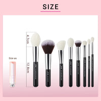 Jessup 25pcs Professional Makeup Brushes Set Natural-Synthetic Foundation Powder Eyeshadow Make up Brush Blushes Black T175