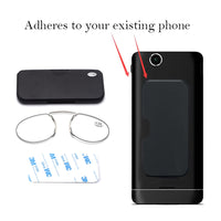 Original Mini Reading Glasses Men Women Nose Clip Reader Blue Light Blocking Portable Wallet Presbyopic Eyeglasses With Case Eyewear 2022