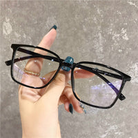 Original Anti Blue Light Glasses Square Frame 2022 Women's Eyeglasses Frame Blue Blocking Gaming  Eyeglasses Vintage Men Spectacles