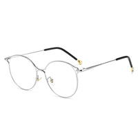 YOOSKE Fashion Cat Eye Glasses Frames Women Trending Myopia Frame Transparent Optical Spectacles Rose Gold Fake Eyeglasses