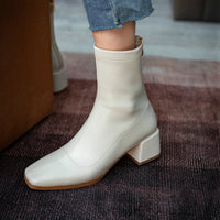 Original SKLFGXZY Autumn and winter boots Genuine leather Women&#39;s boots Chelsea boots fashion Short boots Women&#39;s shoes