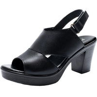 Original GKTINOO Women & Sandals Genuine Leather Platform Sandal 2022 Summer Thick Sole High Heels Ladies Sandal Summer Shoes For Women