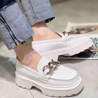 Original Kissimmee  Size 34-42 Women Pumps Real Leather Fashion Spring High platform Thick Heel Shoes Woman Retro Office Lady Footwear
