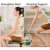 Back Decompression Belt Lumbar Support for Back Pain Relief Lower Back Traction Device for Men Women One Size Fits 29-49 Waist