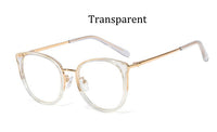 REBOTO - Original vintage round women transparent computer glasses frames 2020 New luxury metal retro clear glasses women's eyeglasses frame TR90