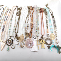 Original Wholesale Fashion Mix Color Pendant Necklace Handmade Women Jewelry 20pc mix
