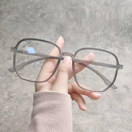 Original 2021 Trends Anti Blue Light Oversized Glasses Computer Women Blue Blocking Gaming  Men Transparen Eyeglasses Spectacles Frame