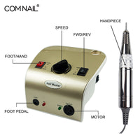 65W Electric Nail Drill Machine 35000 RPM Manicure Machine Milling Cutter Manicure Pedicure Kit Electric File Nail Art Tool