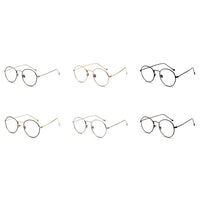 KACHAWOO OFFICIAL STORE - Original Computer Eyeglasses For Men Optical Gold Silver Anti Blue Light Glasses Frame Women Retro Round Metal Frame