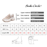 Original Smile Circle Women Sneakers Breathable Shoes 2019 spring new Flat Platform shoes girl Thick bottom Outdoor Ladies shoes