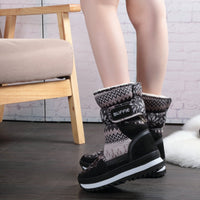 Original Winter Women boots grey colour snow boot warm plush fur big full size cow suede leather binding Shoes free shipping best