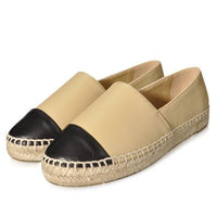 Original Classical Fashion Famous Patchwork Women Espadrilles Genuine Leather Woman Creepers Flats Ladies Loafers Casual Shoes Moccasins