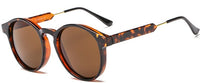 Original Round Orange Sunglasses For Women Luxury 2022 Men Brand Designer Eyewear Shades Ladies Alloy Sun Glasses UV400 Eyeglasses