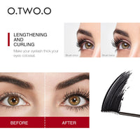 O.TWO.O 12pcs/set 3D Silk Fiber Mascara Eyelash Black Waterproof Long Lasting Lash Thick Mascara Long Eyelashes Extension