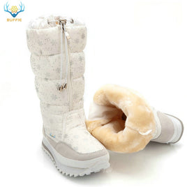 Original Women&#39;s Winter High Boots Snow Lady Booties New Warm Insole Plus Big Size shoes Non-Slip Waterproof Free Shipping