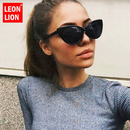 LEONLION - Original 2021 Vintage Two Sizes Cateye Sunglasses Women Luxury Eyeglasses Outdoor Shopping Street Beat Oculos De Sol Gafas UV400