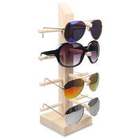 Original New Sun Glasses Eyeglasses Wood Display Stands Shelf Glasses Display Show Stand Holder Rack 9 Sizes Options Natural Material