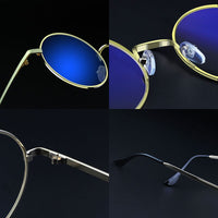 Original Round Metal Glasses for Computer Anti Blue Ray Frame Women Men Eyeglasses Transparent Spectacles Oculos De Grau