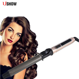 USHOW Professional Nano Titanium Hair Curler Automatic Ceramic Curling Irons Wand Wave Machine