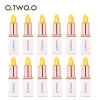 O.TWO.O 12pcs/set Colors Ever-changing Lip Balm Hygienic Moisturizing Pink Lipstick Anti Aging Makeup Kit Lip Care