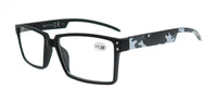 Original Oversized Reading Glasses Men Squared Frame Readers Vision Presbyopic High Quality Eyeglasses With Camouflage Leg +1+1.5+2+2.5+3