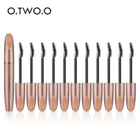 O.TWO.O 12pcs/set 3D Silk Fiber Mascara Eyelash Black Waterproof Long Lasting Lash Thick Mascara Long Eyelashes Extension