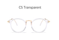 Original blue light glasses frame computer glasses spectacles round transparent female l women's eyeglasses frame 2018 Optical frames clear