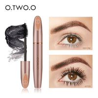 O.TWO.O 12pcs/set 3D Silk Fiber Mascara Eyelash Black Waterproof Long Lasting Lash Thick Mascara Long Eyelashes Extension