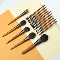 OVW Cosmetic Makeup Tools Brush Set Horse Goat Hair 15 pcs Tapered Blending Make up Brushes Natural Hair Brush Shadow Shader