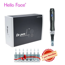 Dr pen Ultima M8 With 7 pcs Cartridge Wireless Derma Microneedle Pen Skincare Kit MTS Treatment Professionals Use Beauty Machine