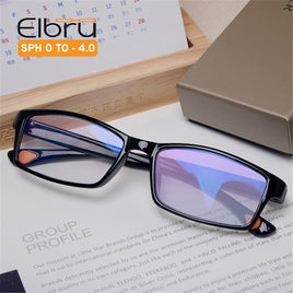 ELBRU - Original Finished Myopia Glasses Frame Women Men Ultralight TR Myopic Nearsighed Eyeglasses Students