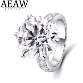 AEAW JEWELRY - Original 10ct Classic style 925 sterling silver &amp; 10K Gold ring Diamond jewelry ring Wedding Party Anniversary Ring For Women