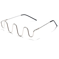 Original Fashion Diamond Sunglasses Frames For Women Rhinestone Steampunk Eyeglasses Frame Wave Sunglasses Frames For Men Decoration