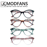 MODFANS - Original Cat Eye Reading Glasses Women Spring Hinge Lightweight Presbyopic Readers Eyeglasses with Diopter +0.5 to +4.0