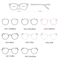 Yoovos 2021 Glasses Frame Women Luxury Round Eyeglasses Frames Vintage Brand Designer Okulary Blue Light Eyewear Gafas De Mujer