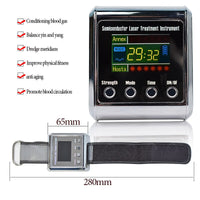 Household Healthy Laser Physiotherapy  Watch to Treat Hypertension Diabetes Cholesterol Cerebral Thrombosis Rhinitis Instrument