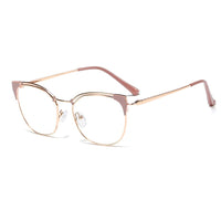Original Metal Cat Eye Glasses Frames for Women Vintage Clear Lens Eyeglasses Women's Frame Optical Ladies Oculos Gafas Feminino 2020
