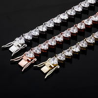 Original TOPGRILLZ 2022 New 6MM Prong Setting AAA Iced Out Cubic Zirconia Necklace Gold Plated Micro Pave Hip Hop Fashion Jewelry