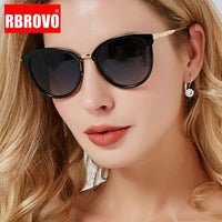 RBROVO - Original Oversized Cateye Sunglasses Women 2021 Brand Designer Luxury Eyeglasses Big Shades Sun Glasses Retro Gafas De Sol Hombre
