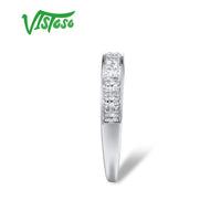Original VISTOSO Gold Rings For Women Genuine 9K 375 White Gold Ring Sparkling Diamond Promise Band Rings Anniversary Fine Jewelry